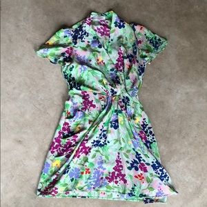 Silk wrap dress by Amanda Christine